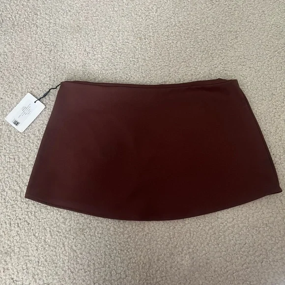 Danielle Guizio Chocolate Brown Mini Skirt - Picture 3 of 4